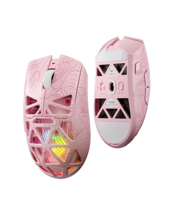 Aula SC620RGB Tri Mode Gaming Mouse (Pink)