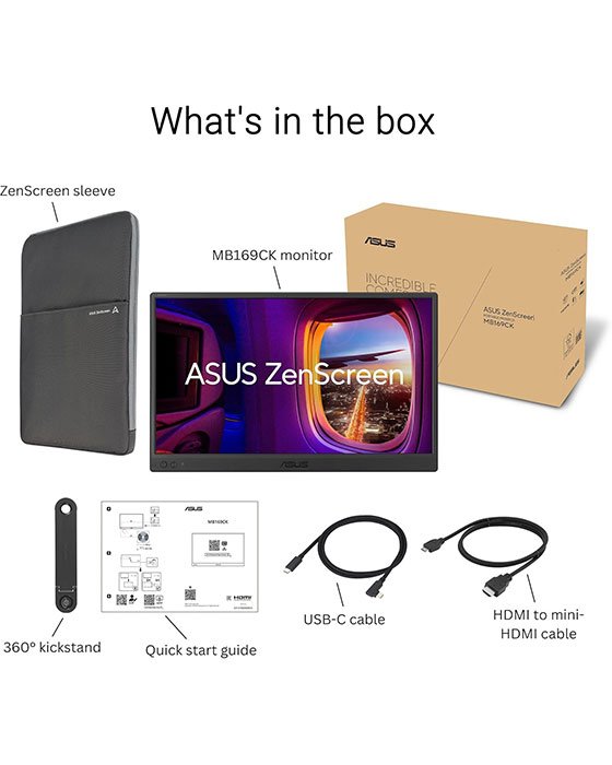 Asus 16 inch FHD ZenScreen Portable USB Type-C Monitor