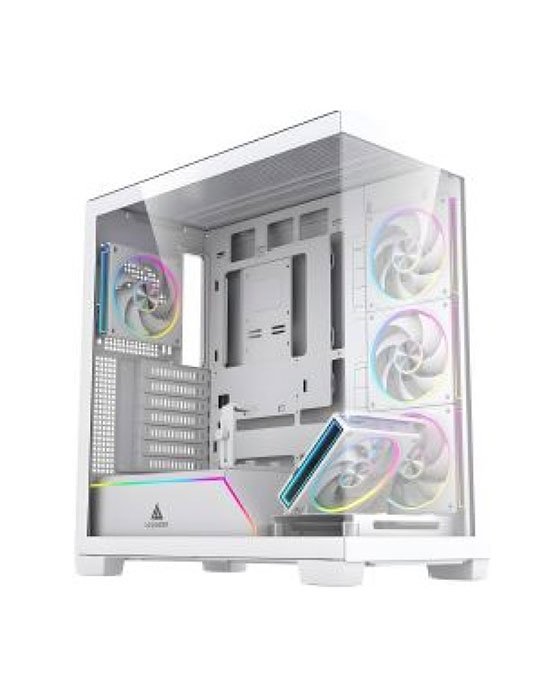 Acegeek Nebula Pro White (Support ATX MB/Type-C/Included ARGB Fan x 5pcs)
