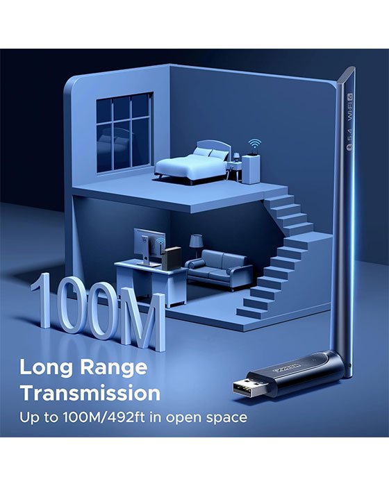 UGREEN 2 in 1 USB Bluetooth5.4 WiFi6 Adapter