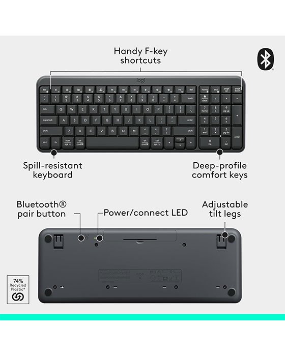 Logitech K250 Bluetooth Keyboard