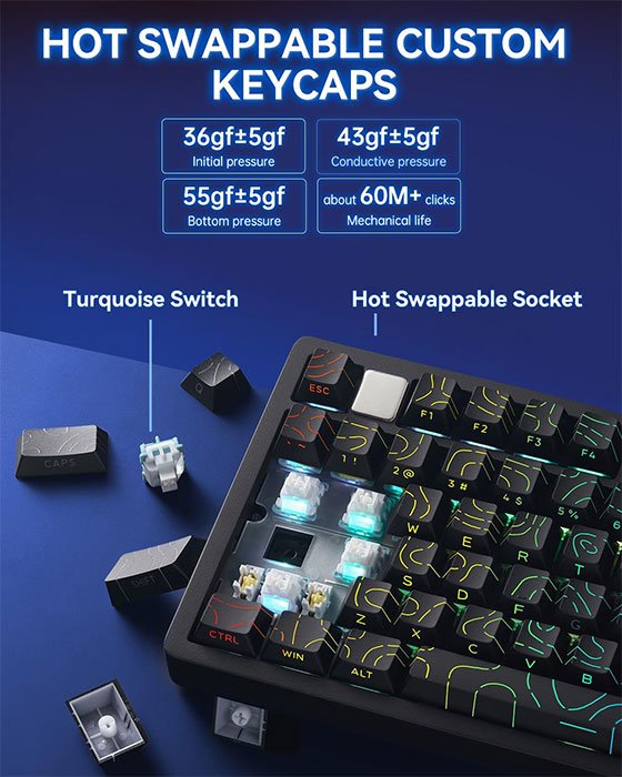 LEOBOG HI75C Pro Gaming Keyboard (BLACK CONTOUR)