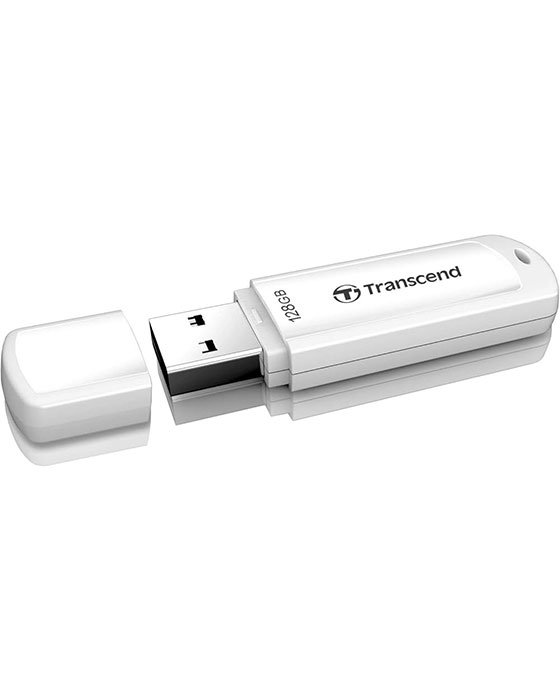Transcend JetFlash 730 128GB USB Flash Drive USB3.1 White