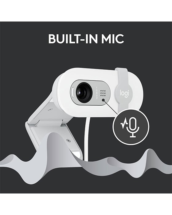 Logitech Brio 100 White Full HD 1080p Webcam