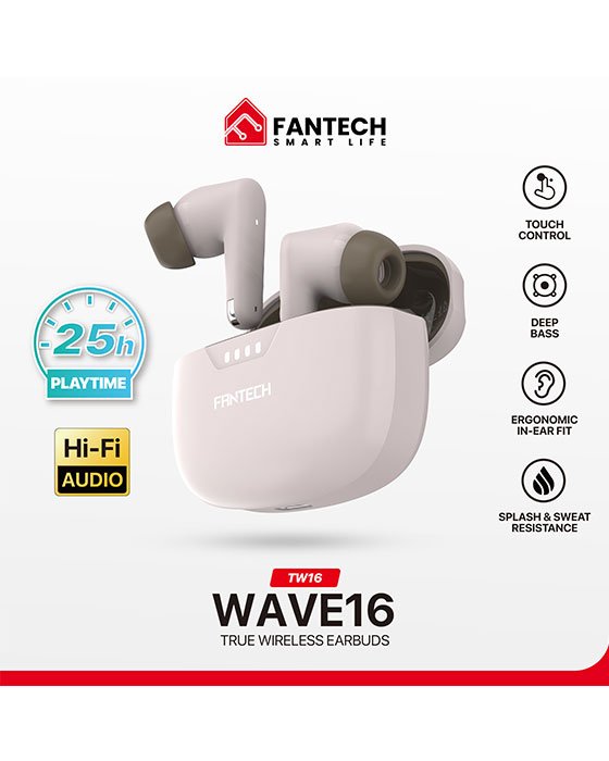 Fantech Wave16 True Wireless Earbug White