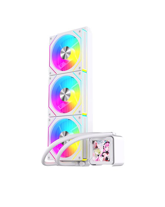 ACEGEEK CRYOSCREEN 360 RGB Liquid Cooler White