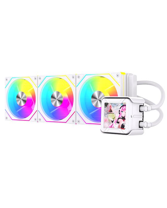 ACEGEEK CRYOSCREEN 360 RGB Liquid Cooler White