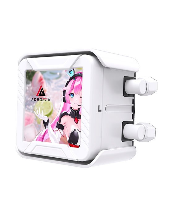 ACEGEEK CRYOSCREEN 360 RGB Liquid Cooler White