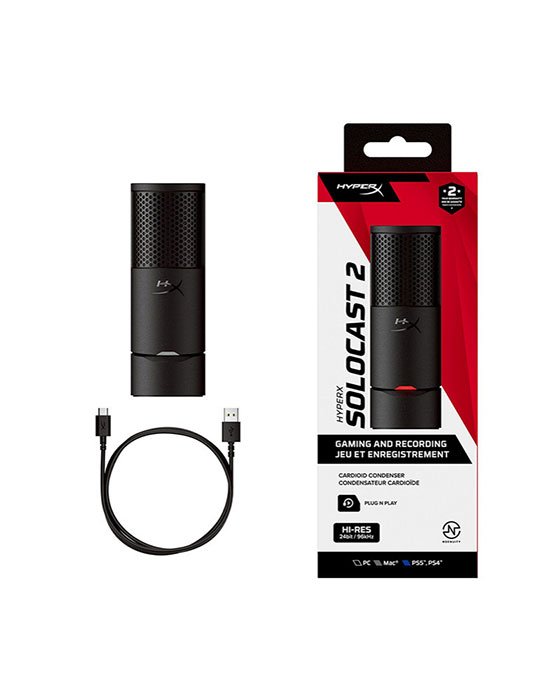 HyperX Solocast 2 Gaming Microphone (Black)