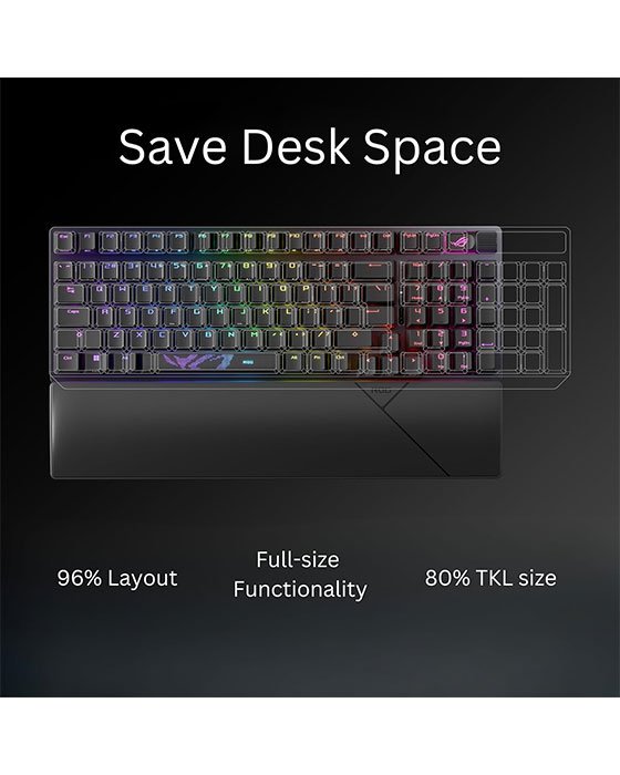 ASUS XA12 ROG STRIX SCOPE II RX/RXBL/US/ABS Gaming Keyboard (Black)