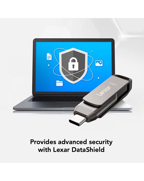 Lexar 256GB JumpDrive Dual Drive D400 USB 3.2 Type-C