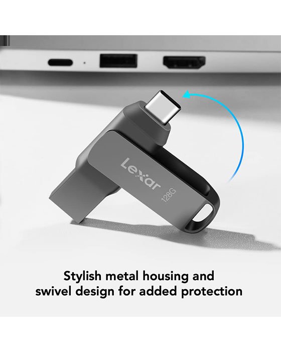 Lexar 256GB JumpDrive Dual Drive D400 USB 3.2 Type-C