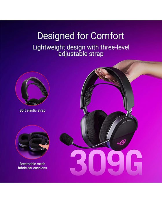 ASUS ROG Pelta Wireless Gaming Headset (BT, 2.4GHz, USB-C)