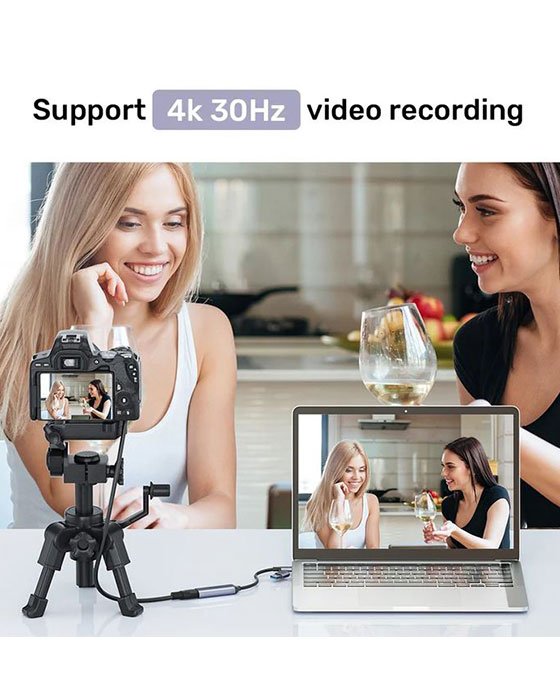 HDMI to USB-C/A Video Capture Card Adapter