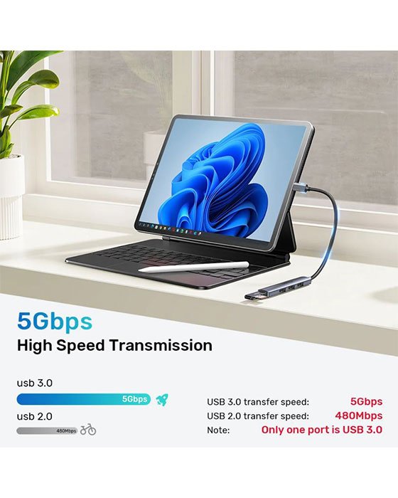 Unitek 4 in 1 USB C Hub Adapter