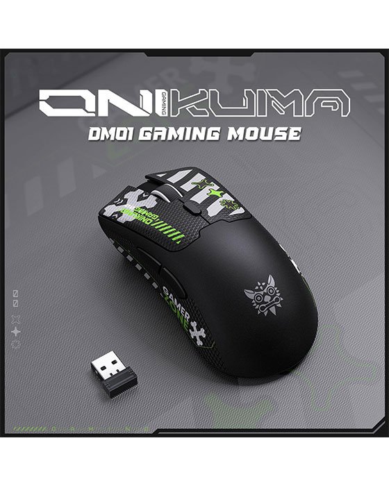 ONIKUMA DM01 Tri-Mode RGB Wireless Gaming Mouse (Black)