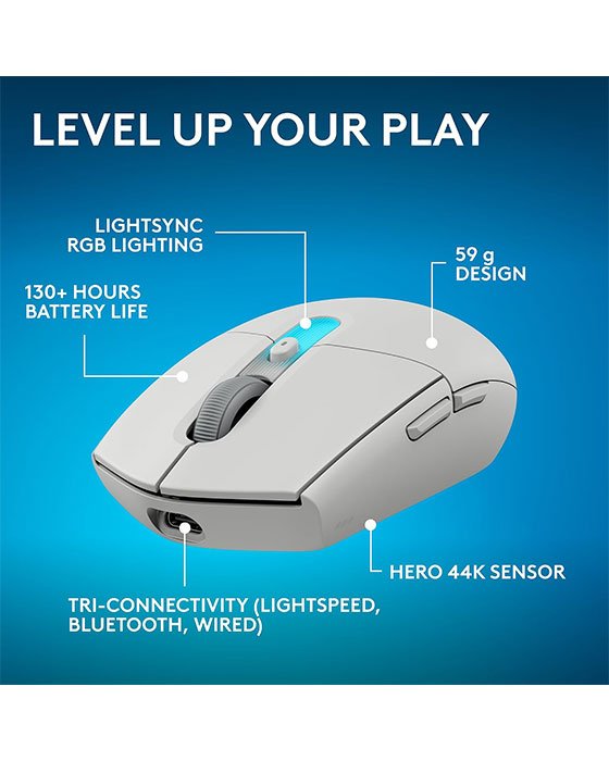 Logitech G304 X SUPERLIGHT LIGHTSPEED Wireless Gaming Mouse White
