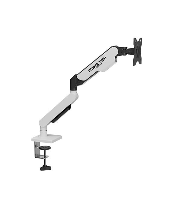 Power Tech MA012E Single Monitor Arm White