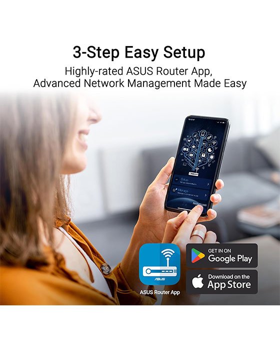 ASUS RT-BE50 WiFi 7 Router (Black)