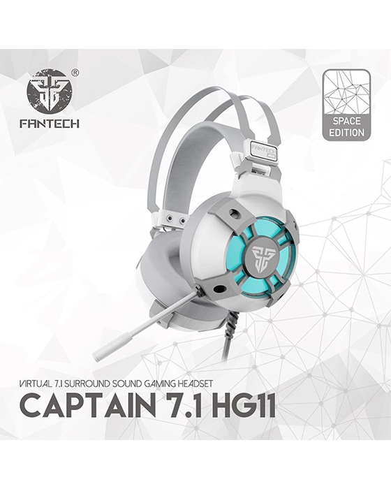 Fantech Vibration HG11 Pro 7.1 White Surround Sound USB Gaming Headset