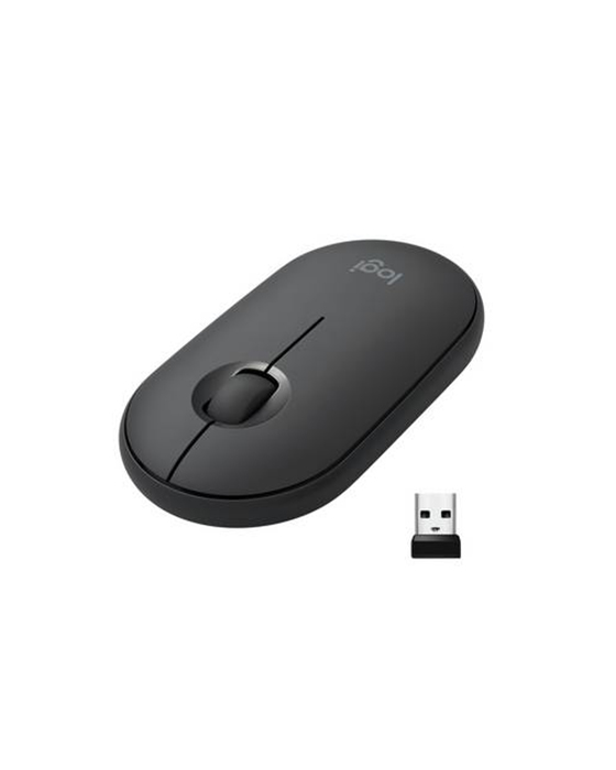 Logitech Pebble M350 Black Wireless + Bluetooth Mouse