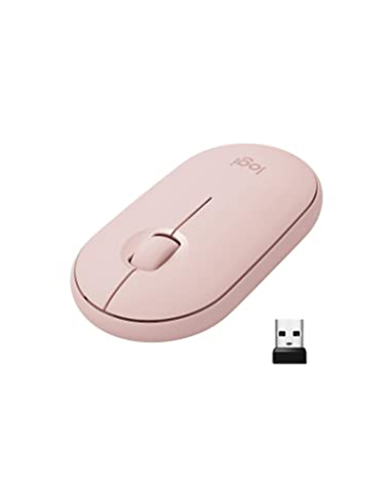 Logitech Pebble M350 Pink Rose Wireless + Bluetooth Mouse