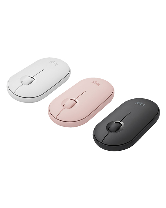 Logitech Pebble M350 Pink Rose Wireless + Bluetooth Mouse