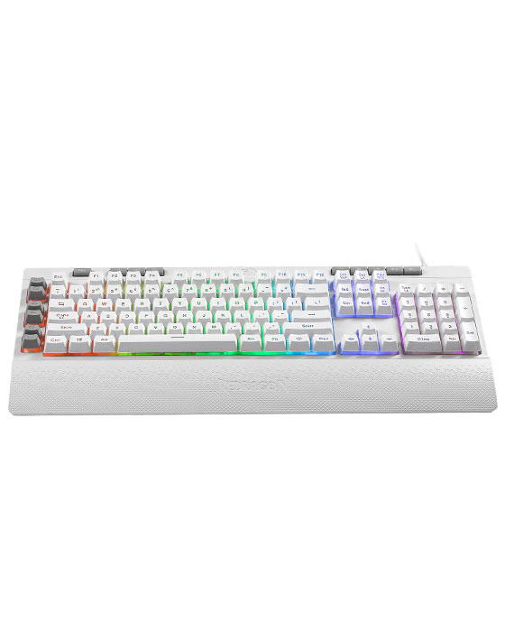 Redragon K512 Shiva White RGB Membrane Gaming Keyboard