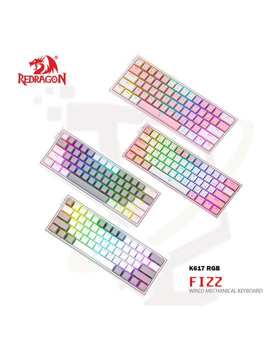 Redragon K617 FIZZ Bluetooth RGB Gaming Keyboard