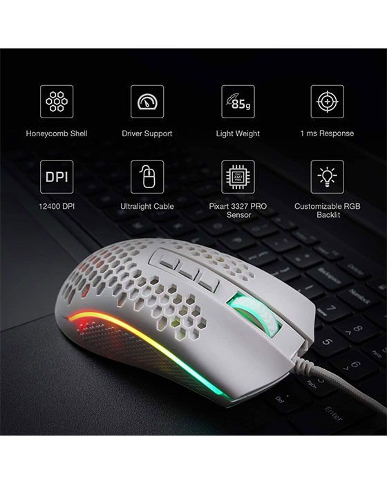 Redragon M808 Storm Lightweight RGB Gaming Mouse