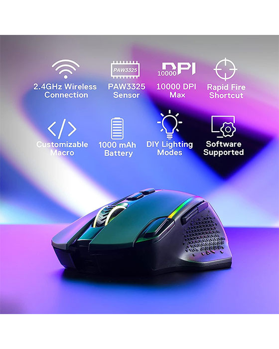 Redragon M810 Pro Wireless Gaming Mouse