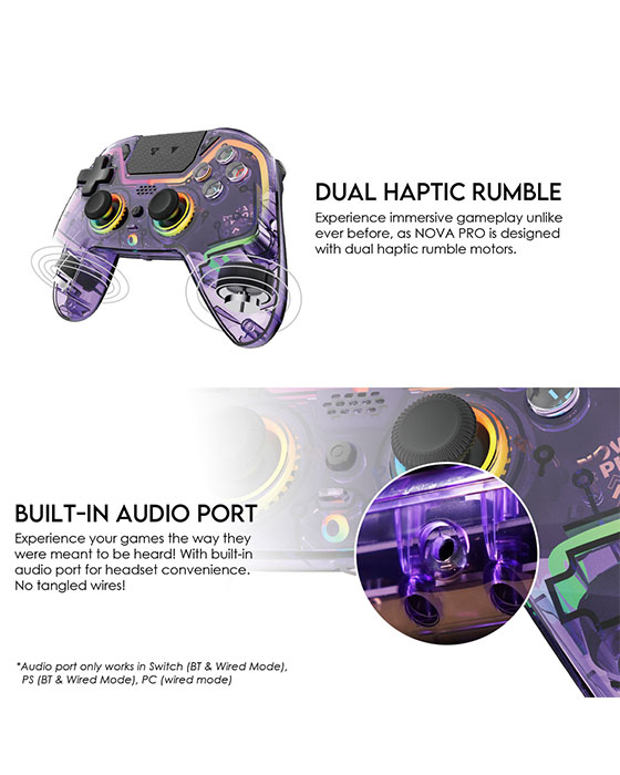 Fantech WGP14 v2 NOVA Pro Multi Platform Gamepad PURPLE