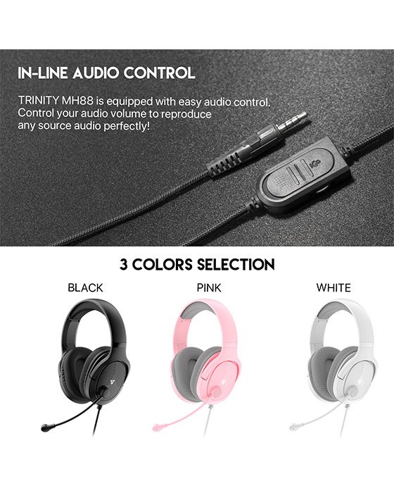 Fantech MH88 TRINITY GAMING HEADSET BLACK