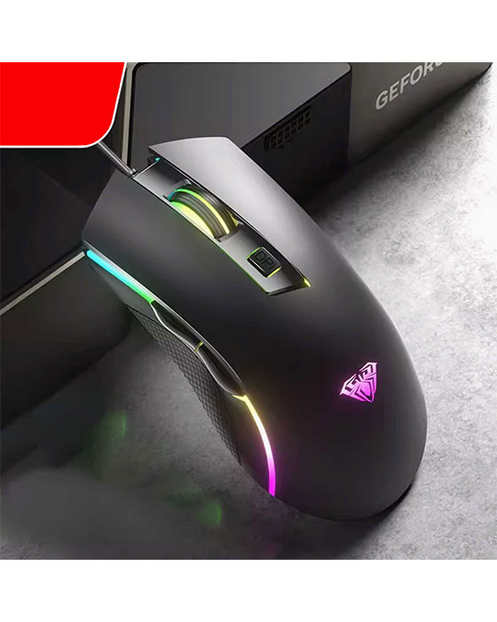 Aula S28 Wired Mouse Black