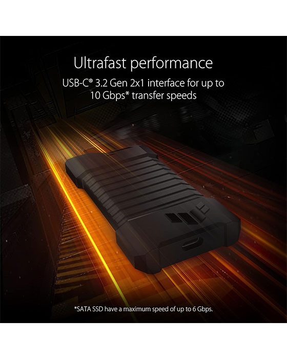 ASUS TUF Gaming A1 External M.2 NVMe SATA PCIe SSD Enclosure