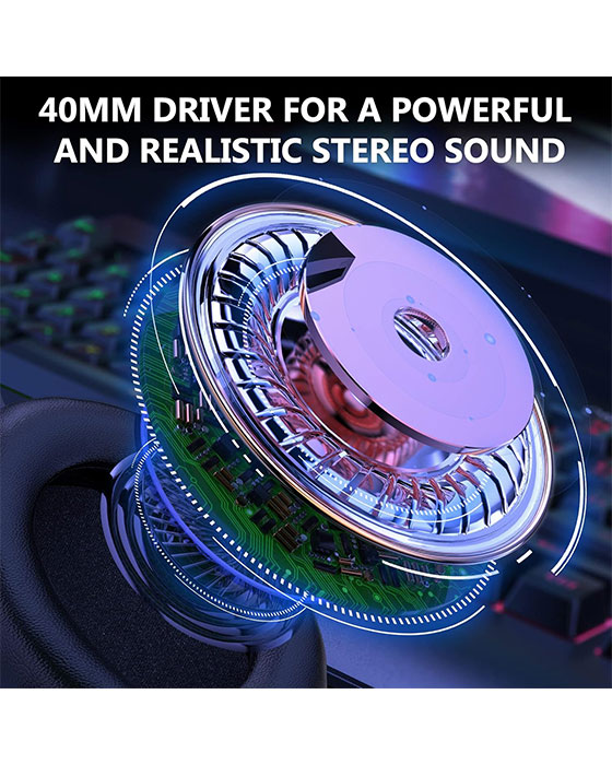 ONIKUMA X7 PRO Wired RGB Light Noise-Canceling Gaming Headset