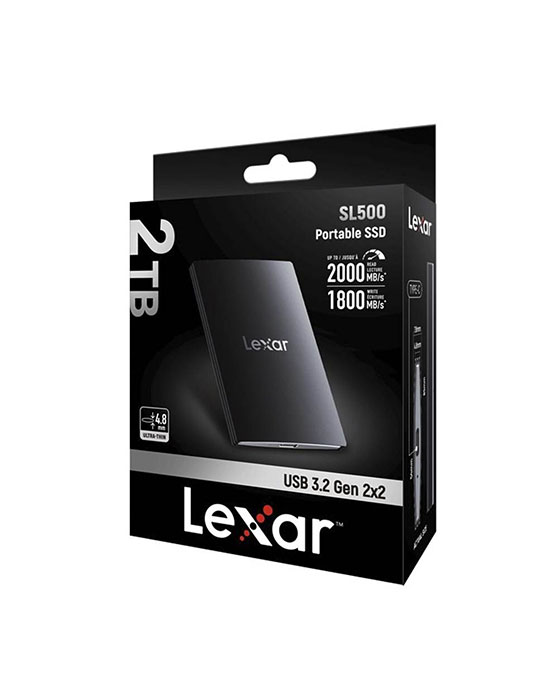 Lexar SL300 Portable SSD 2TB Black