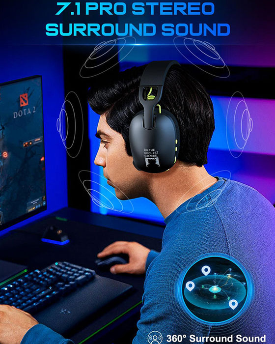 ONIKUMA B2 Black 2.4Ghz Tri-mode Gaming Headset 