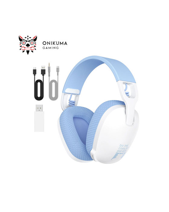 ONIKUMA B2 White 2.4Ghz Tri-mode Gaming Headset 