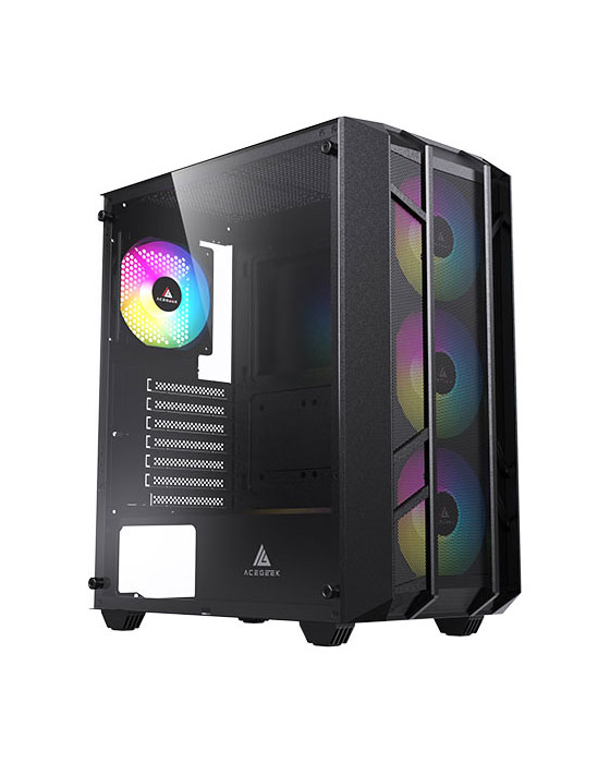 Acegeek Stellar Black (Included 4 Fans Rainbow 12cm)
