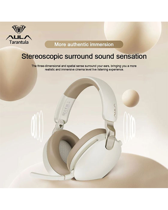Aula A500 Tri Mode Gaming Headset (Coffee)