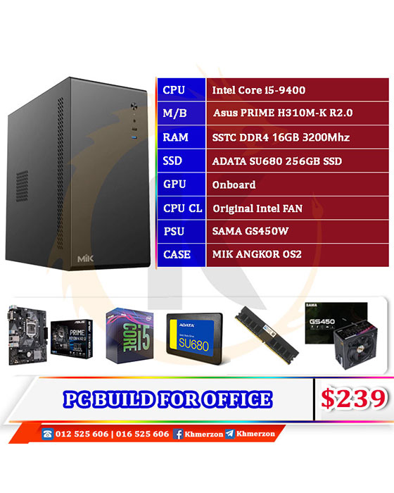 Intel Core i5 9400 D​ESKTOP PC BUILD​​ FOR OFFICE