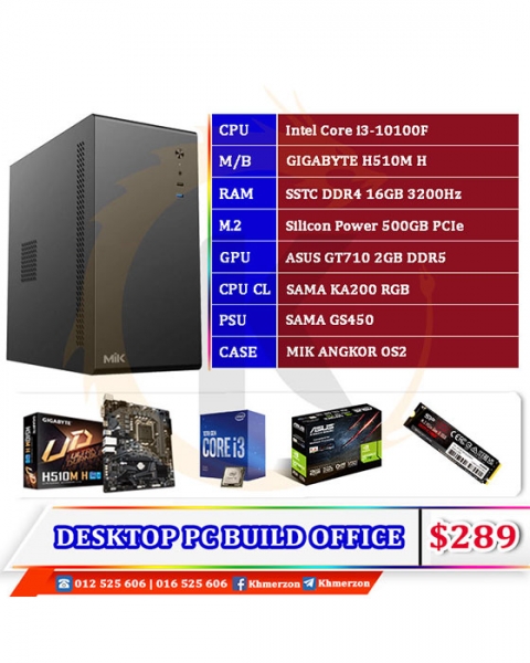 Intel Core i3 10100F D​ESKTOP PC BUILD​​ FOR OFFICE