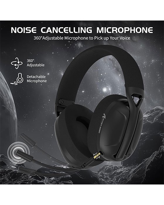 ATTACK SHARK L80 Tri-Mode Gaming Headset (Black)