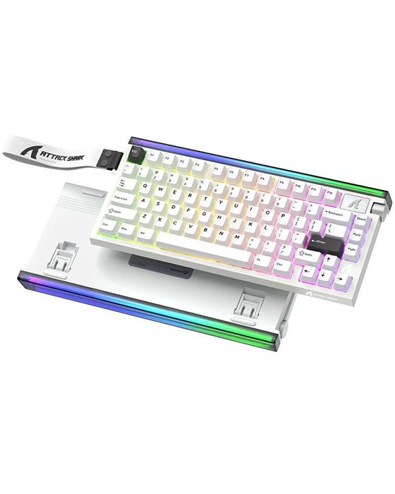  Attack SharkR85HE Wired 8K Magnetic Gaming Keyboard (Starlight White)